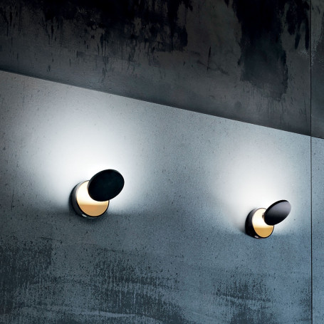 Applique LED double éclairage Ara Noir - Fabas Luce