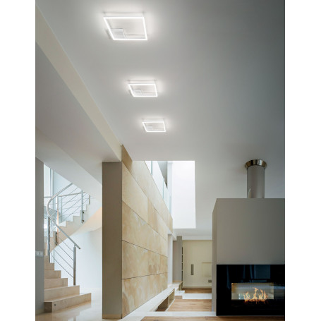 Plafonnier LED Bard 39W Blanc - Fabas Luce