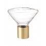 Lampe à poser Delta en verre et métal - M.D.C.