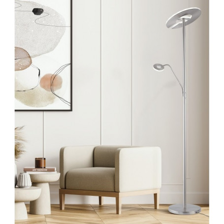 Lampadaire LED Dent avec liseuse - Fischer & Honsel
