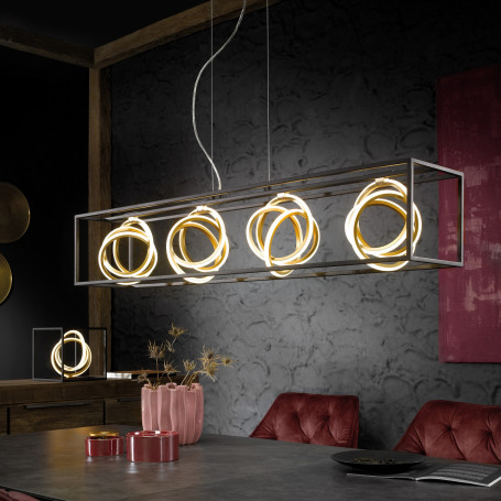 Suspension LED Gisi 4 lumières - Fischer & Honsel