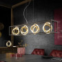 Suspension LED Gisi 4 lumières - Fischer & Honsel