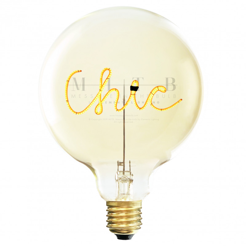 Ampoule LED à filament ambre Chic Jaune - MITB