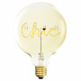 Ampoule LED à filament ambre Chic Jaune - Message In The Bulb