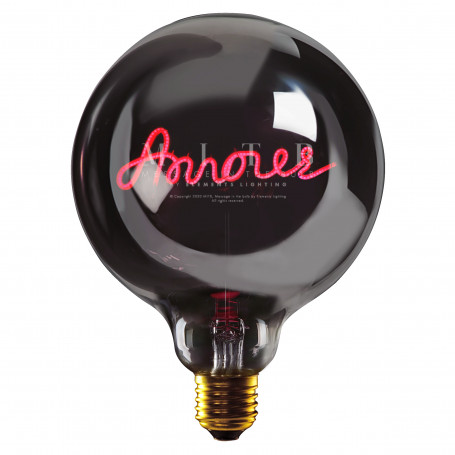 Ampoule LED à filament fumée Amour Rouge - MITB
