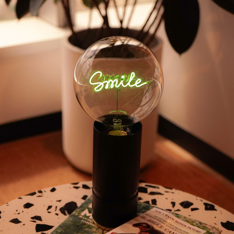 Ampoule LED à filament ambre Smile Jaune MITB Comptoir des Lustres