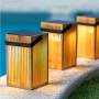 Lanterne solaire LED Okinawa en bambou - Newgarden