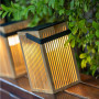 Lanterne solaire LED Okinawa en bambou - Newgarden