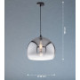 Suspension Amos Verre fumé 20 cm - Fischer&Honsel