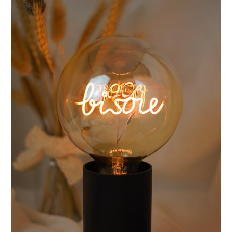 Ampoule LED à filament ambre Bisou Jaune - MITB