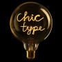 Ampoule LED à filament ambre Chic type Jaune - Message In The Bulb