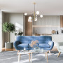 Lustre Diapason 79 Graphite/Laiton Verres dépolis  - CVL luminaires