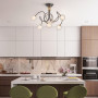 Lustre Mumbai bicolore Graphite/Laiton bruni - CVL luminaires