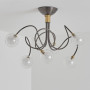 Lustre Mumbai bicolore Graphite/Laiton bruni - CVL luminaires