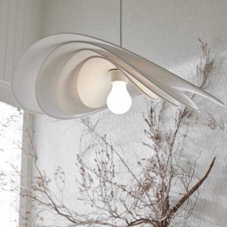 Suspension Selenitis D56 en papier Murano - Market Set