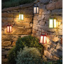Lanterne LED solaire Tinka Corten - Les Jardins