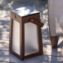 Lanterne LED solaire Tinka Corten - Les Jardins