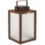 Lanterne LED solaire Tradition Aluminium Corten - Les Jardins