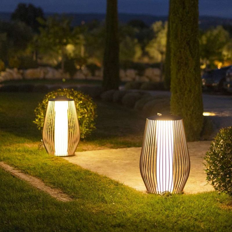 Grande lanterne LED solaire Mandaley Les Jardins Comptoir des Lustres