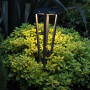Torche LED solaire Tinka Aluminium Corten - Les Jardins