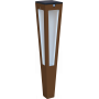 Torche LED solaire Tinka Aluminium Corten - Les Jardins