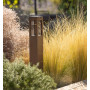 Borne LED solaire Tradition 90 cm Corten - Les Jardins