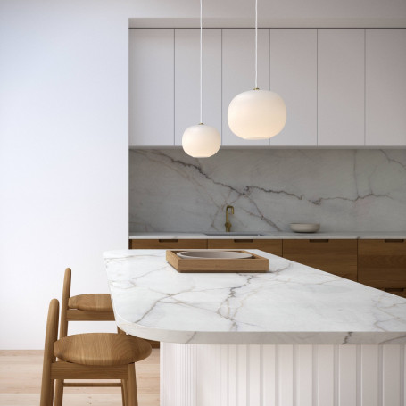 Suspension Navone 20 cm verre opalin - Nordlux