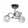 Plafonnier Pompei 3 branches Graphite/Laiton CVL Luminaires