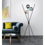 Lampadaire Lance 3 lampes métal et verre - Trio Leuchten