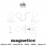 Pied de lampe magnétique Magnetico - Filotto