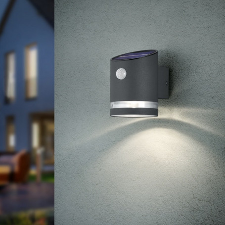 Applique d'extérieur LED solaire avec détecteur Salta - Trio Leuchten