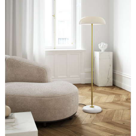 Lampadaire Glossy marbre verre laiton - Nordlux