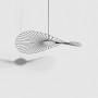 Suspension Vertigo Nova LED 110 cm Noir/Blanc - Petite Friture