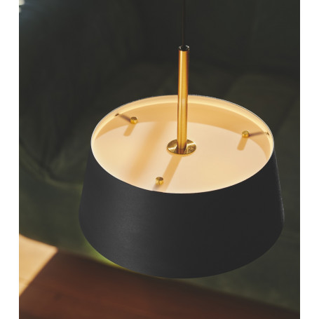 Suspension Clasi 30 Noir et laiton - Nordlux