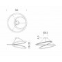 Suspension LED Kepler Petite Downlight Noir - Nemo