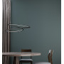 Suspension LED Kepler Petite Downlight Noir - Nemo