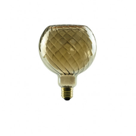Ampoule LED filament Globe torsadé 6W Dimmable Fumé E27 - Segula