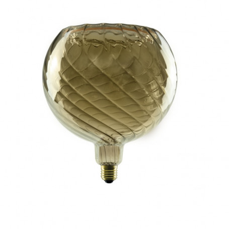 Ampoule LED filament Globe 20 torsadé 6W Dimmable Fumé E27 - Segula
