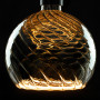 Ampoule LED filament Globe 20 torsadé 6W Dimmable Fumé E27 - Segula