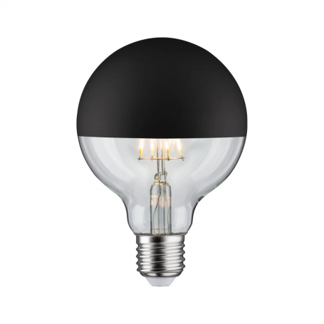 Ampoule LED Globe Calotte noire 6.5 W - Paulmann