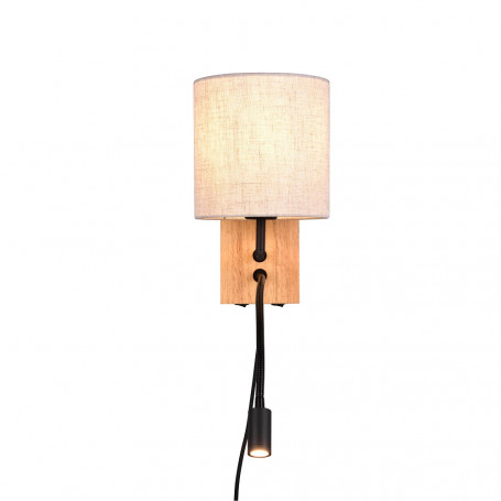 114117 - ARLUX] Lampe applique avec liseuse Emmy anthracite