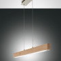 Suspension LED Badia chêne - Fabas Luce
