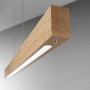 Suspension LED Badia chêne - Fabas Luce