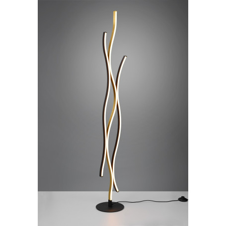 Lampadaire Sur Pied Salon, Lampe Salon Moderne, Lampadaire Avec Etageres Abat Jour En Tissu Et Double Eclairage Blanc 98689776