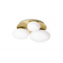 Plafonnier Ninfea Laiton Verre opalin - Ideal Lux