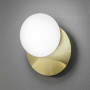 Applique Ninfea Laiton Verre opalin - Ideal Lux