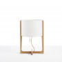 Lampe à poser Melina en Chêne et Lin - Carpyen
