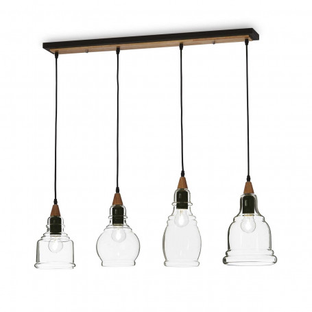 Suspension en verre Gretel 4 lampes - Ideal Lux