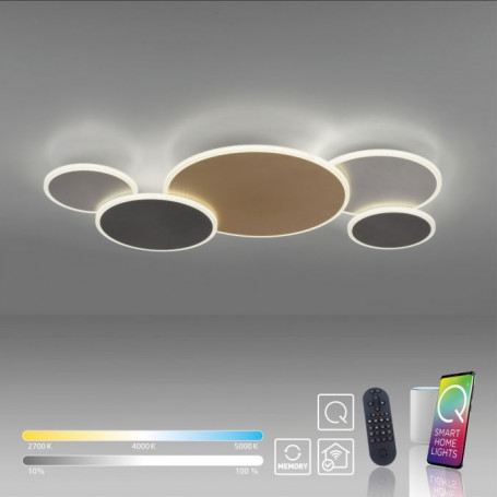 Plafonnier/Applique LED CCT Q-Piato Smart Home 50W - Paul Neuhaus