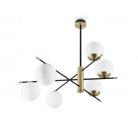 Lustre Gourmet globes opalin - Ideal Lux